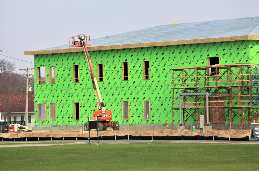 April 2023 construction operations of $11.96 million transient training brigade headquarters at Fort McCoy