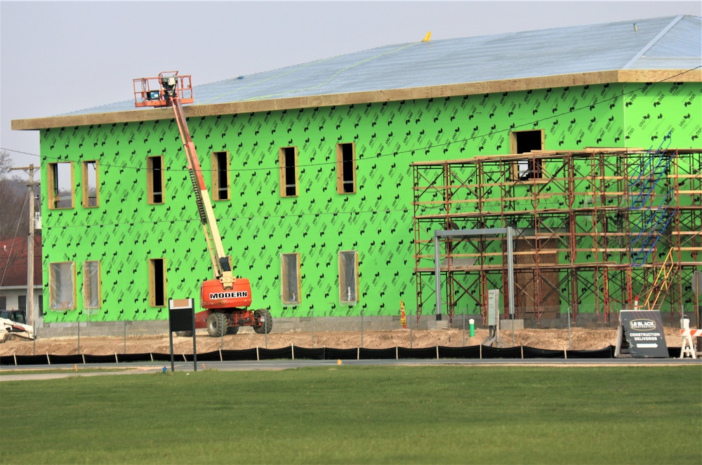 April 2023 construction operations of $11.96 million transient training brigade headquarters at Fort McCoy