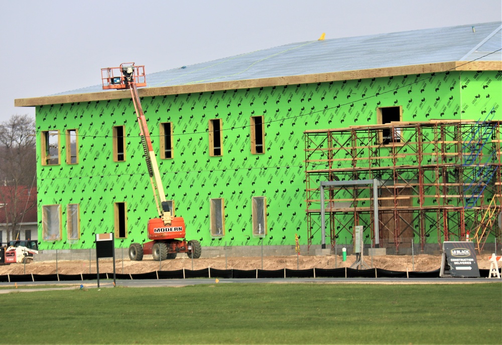 April 2023 construction operations of $11.96 million transient training brigade headquarters at Fort McCoy
