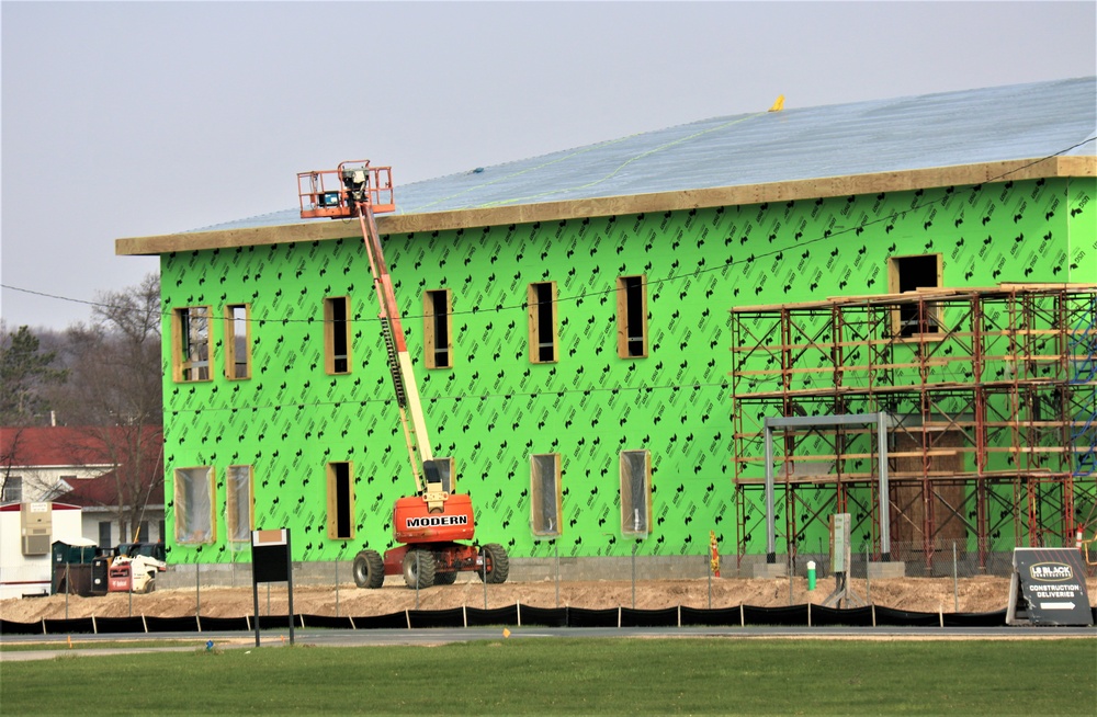 April 2023 construction operations of $11.96 million transient training brigade headquarters at Fort McCoy