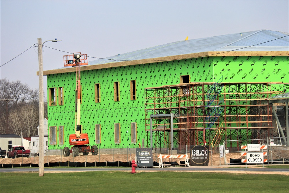 April 2023 construction operations of $11.96 million transient training brigade headquarters at Fort McCoy