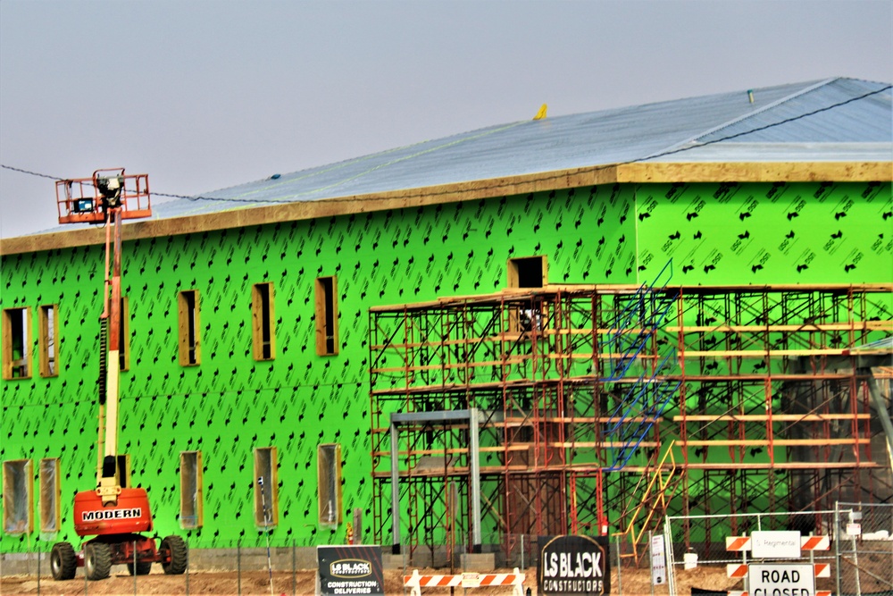 April 2023 construction operations of $11.96 million transient training brigade headquarters at Fort McCoy