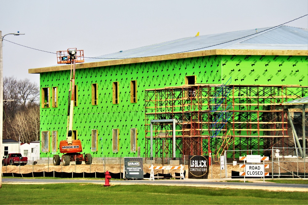 April 2023 construction operations of $11.96 million transient training brigade headquarters at Fort McCoy