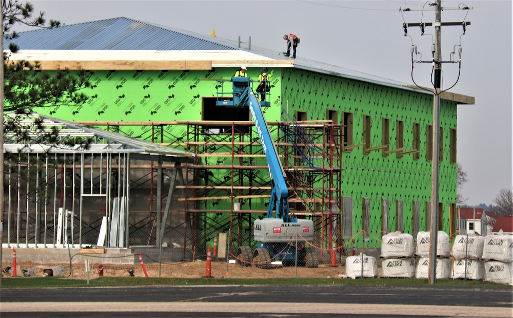 April 2023 construction operations of $11.96 million transient training brigade headquarters at Fort McCoy