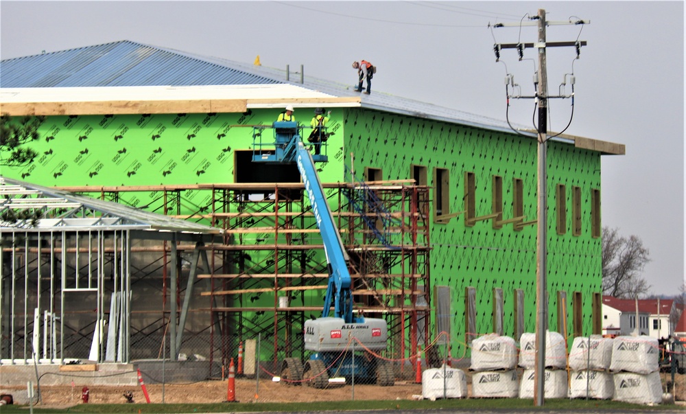 April 2023 construction operations of $11.96 million transient training brigade headquarters at Fort McCoy