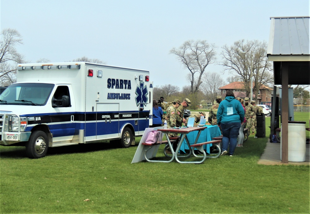 181st MFTB leads Sexual Assault Awareness and Prevention Month march in local community