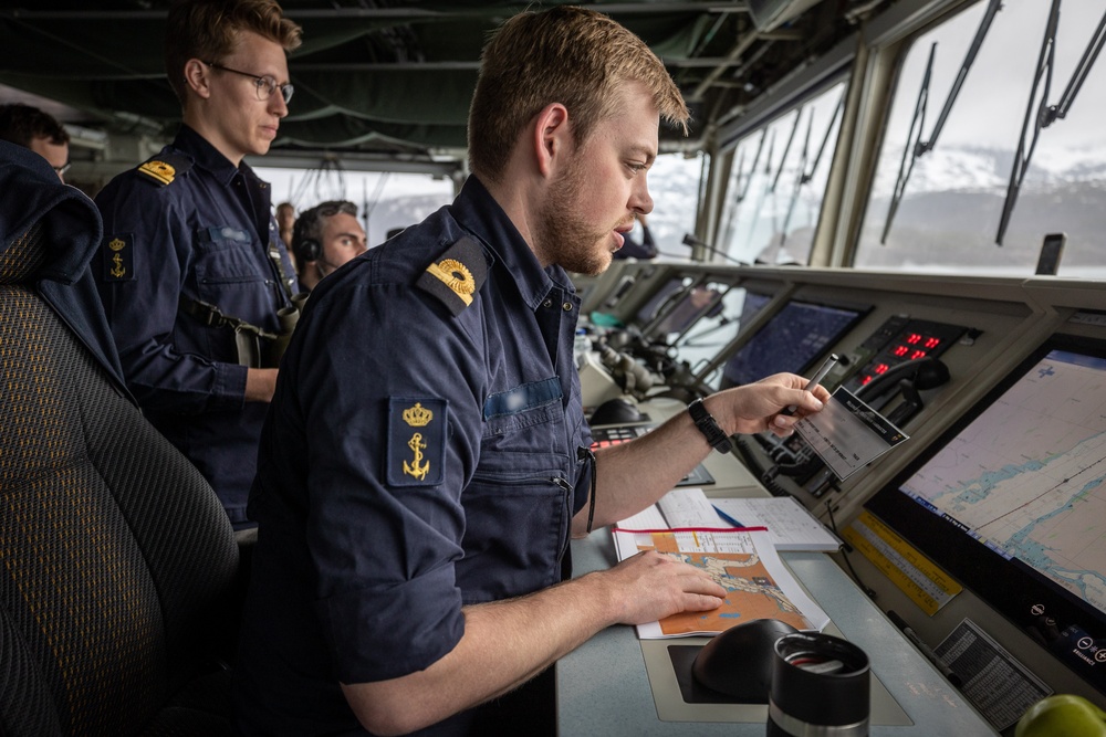 HNLMS Tromp departs Norway for exercise Formidable Shield 2023