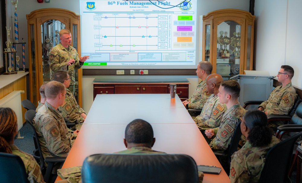 86th AW leadership meet the fuels team