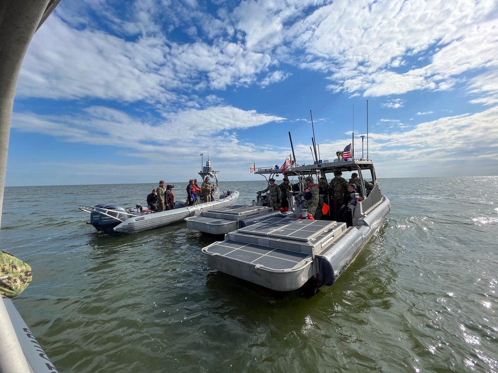 U.S. Coast Guard participates in mass rescue exercise with U.S. Air Force near Pascagoula, Miss.