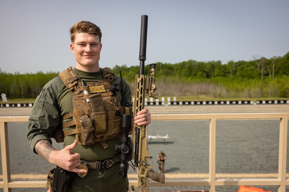 Quantico Special Reaction Team conducts a training event on Range 14-G