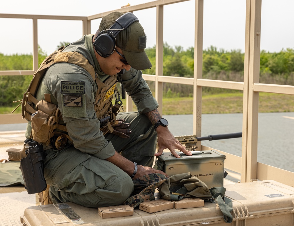 Quantico Special Reaction Team conducts a training event on Range 14-G