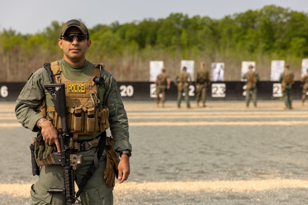 Quantico Special Reaction Team conducts a training event on Range 14-G