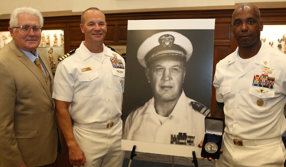 Father of Naval Special Warfare Posthumously Awarded the Charles P. Gallagher Leadership Medallion