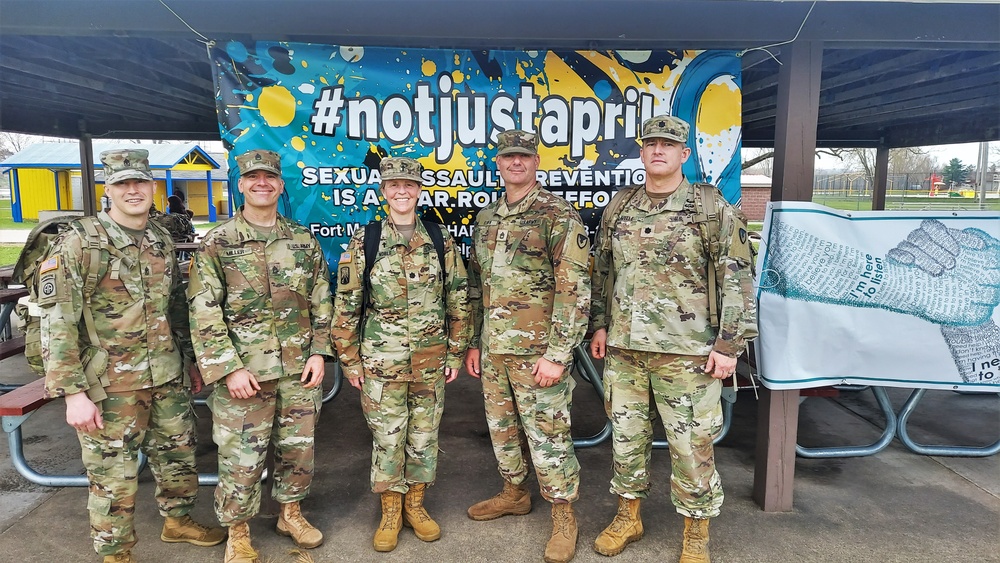 181st MFTB leads Sexual Assault Awareness and Prevention Month march in local community