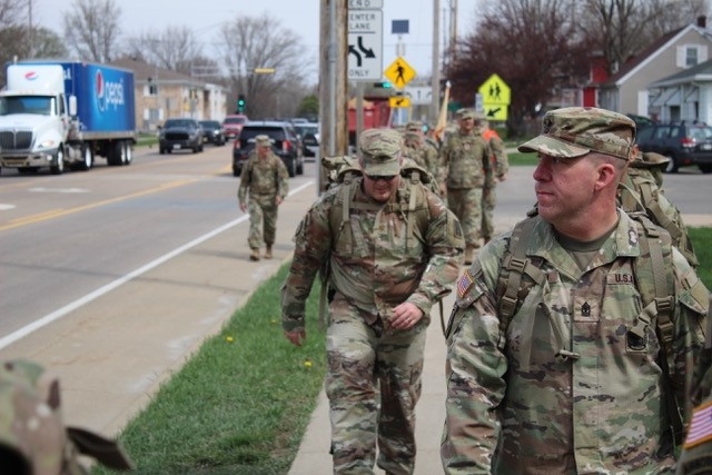 181st MFTB leads Sexual Assault Awareness and Prevention Month march in local community