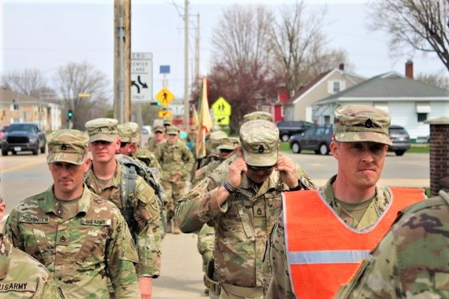 181st MFTB leads Sexual Assault Awareness and Prevention Month march in local community