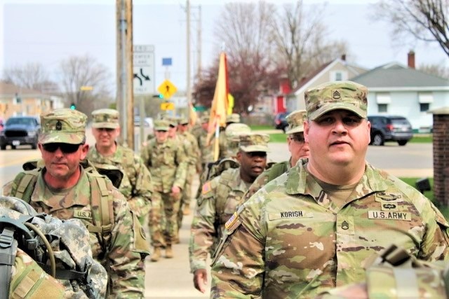 181st MFTB leads Sexual Assault Awareness and Prevention Month march in local community