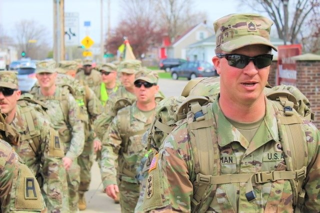 181st MFTB leads Sexual Assault Awareness and Prevention Month march in local community