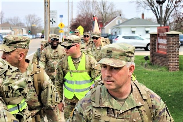 181st MFTB leads Sexual Assault Awareness and Prevention Month march in local community