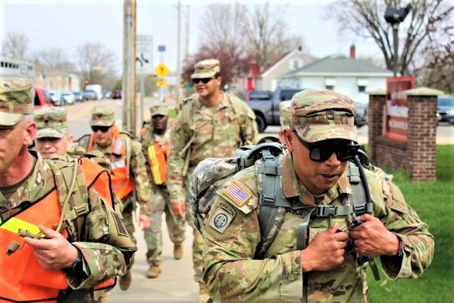 181st MFTB leads Sexual Assault Awareness and Prevention Month march in local community