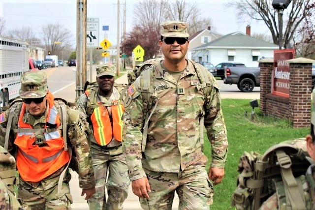 181st MFTB leads Sexual Assault Awareness and Prevention Month march in local community