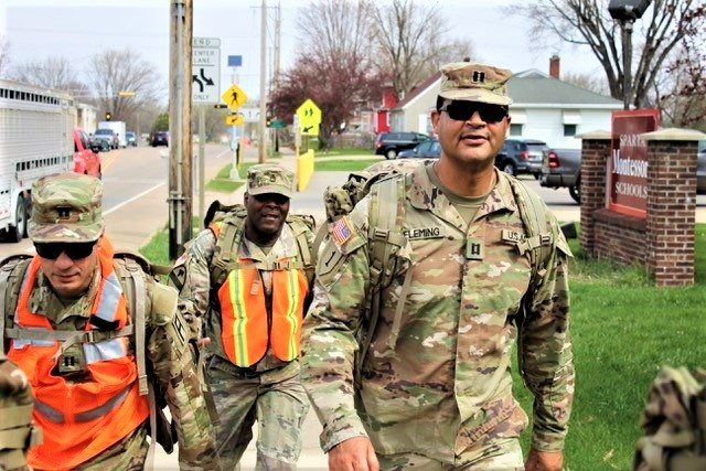 181st MFTB leads Sexual Assault Awareness and Prevention Month march in local community