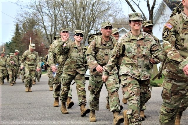 181st MFTB leads Sexual Assault Awareness and Prevention Month march in local community