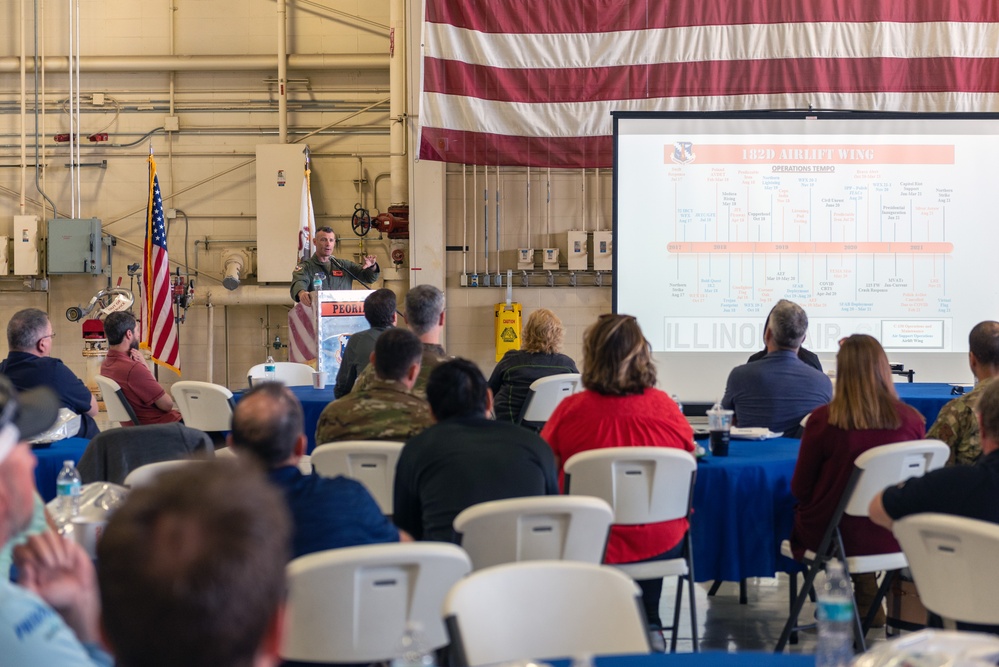 182nd Airlift Wing hosts ESGR &quot;Breakfast with the Boss&quot; Boss Lift May 11, 2023
