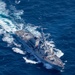 The USS Oscar Austin (DDG-79) participates in a photo exercise with NATO Allies during Formidable Shield 2023