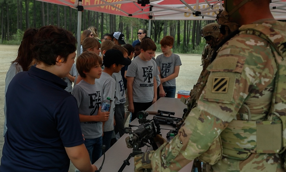 First Preparatory Christian Academy students visit Fort Stewart for a Meet Your Army event