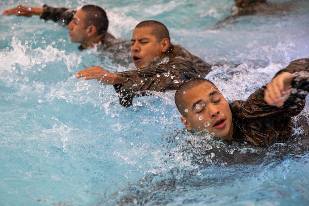 MCRD San Diego Delta Company Swim Qualification