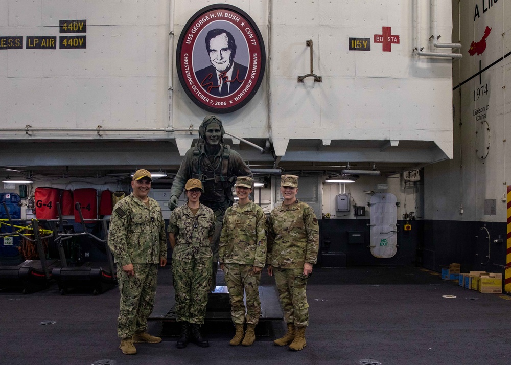 Brig. Gen. Hammerstedt Visits USS George H.W. Bush