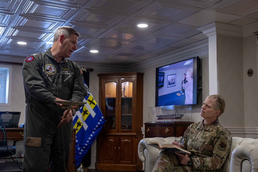 Brig. Gen. Hammerstedt Visits USS George H.W. Bush