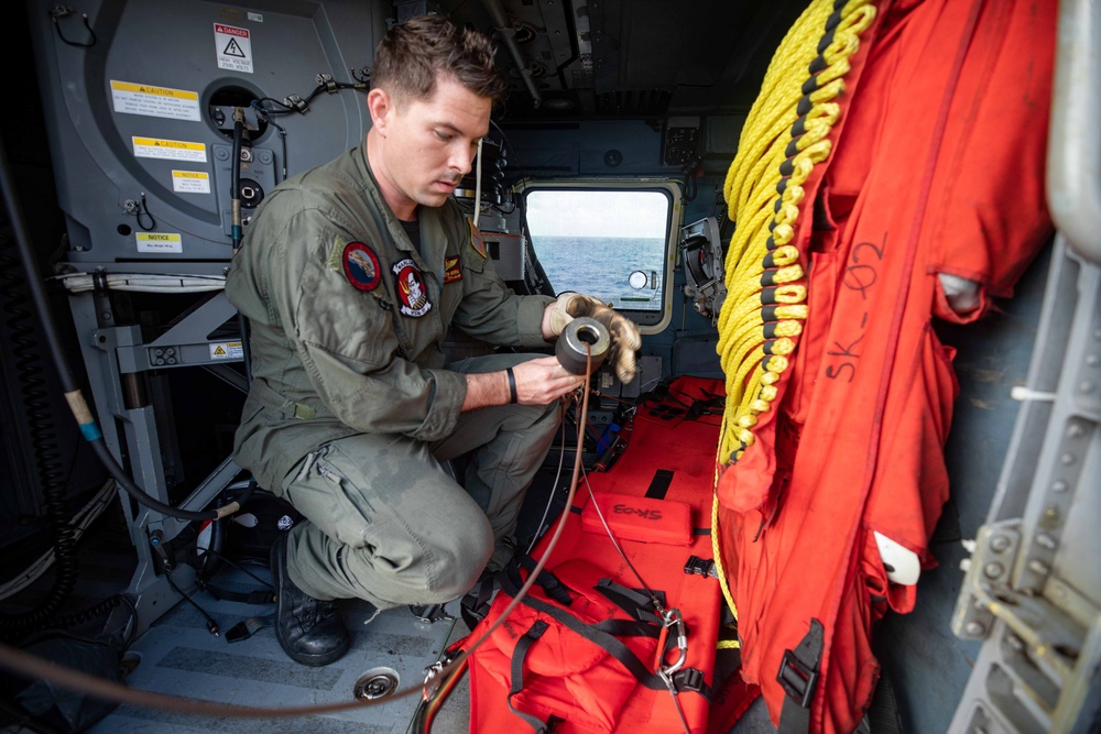 USS Antietam MEDEVAC Training