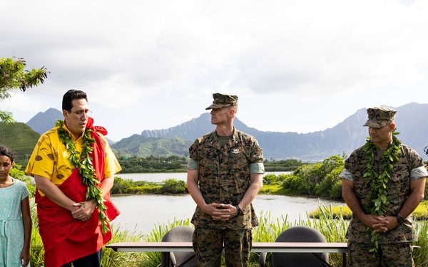 Marine Corps Base Hawaii and Paepae o He’eia Nu’upia Ponds Wildlife Management Area Co-Stewardship Event Signing