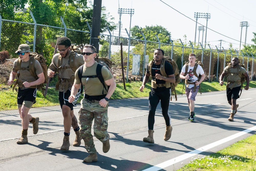 Yokota Commemorates National Police Week with a Memorial 5k Ruck March