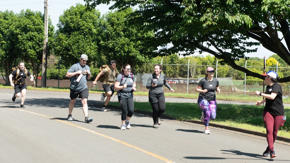 Yokota Commemorates National Police Week with a Memorial 5k Ruck March