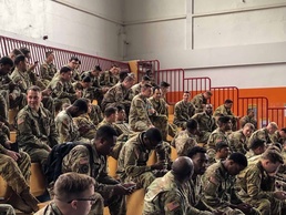 U.S. Army Garrison (USAG) Ansbach welcomes 603rd Aviation Support Battalion Soldiers at Storck Barracks