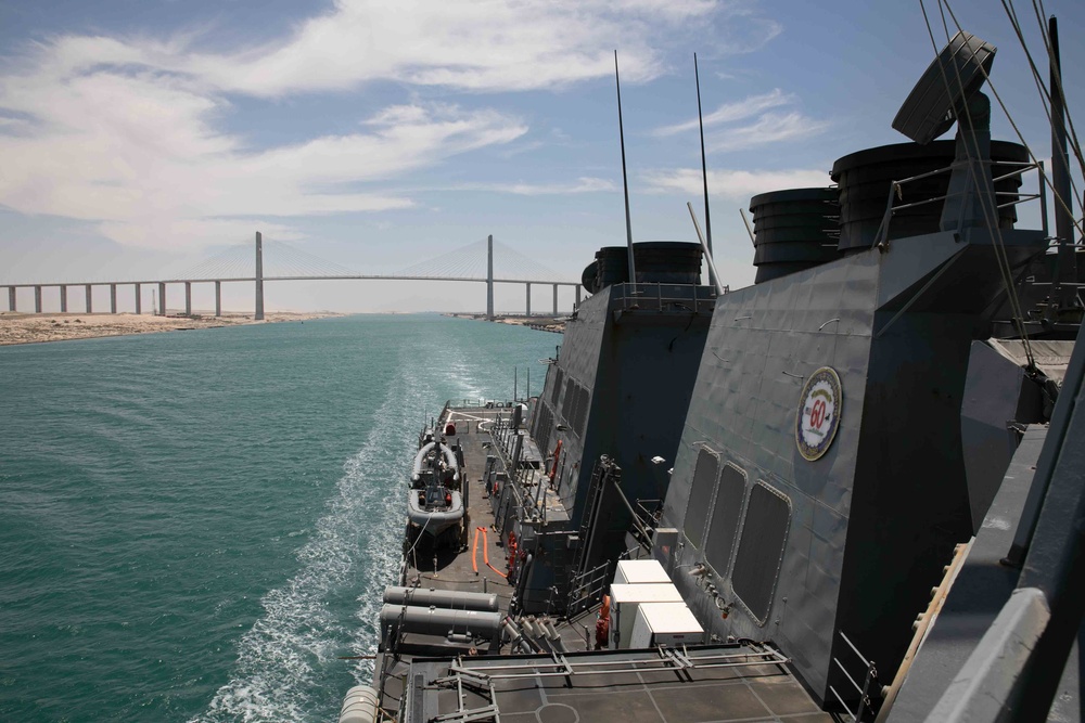 USS Arleigh Burke Transits Suez Canal