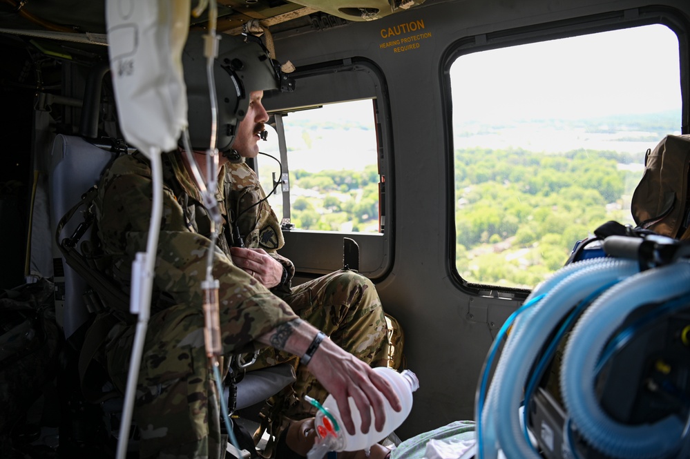 South Carolina Army National Guard conducts joint MEDEVAC and aeromedical intensive care training with Prisma Health