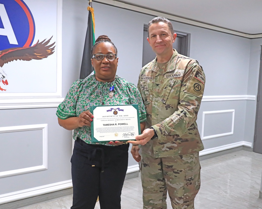 Awards for Area Support Group - Kuwait personnel, May 2023