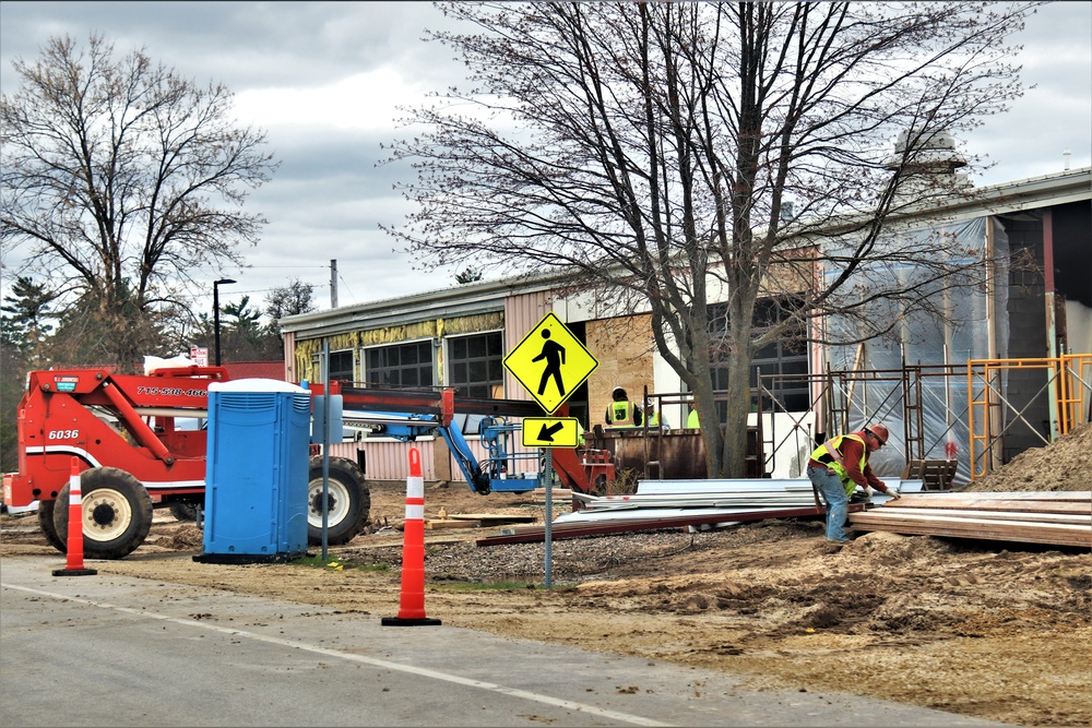 Renovation of Fort McCoy's Rumpel Fitness Center continues; progress at approximately 60 percent completion