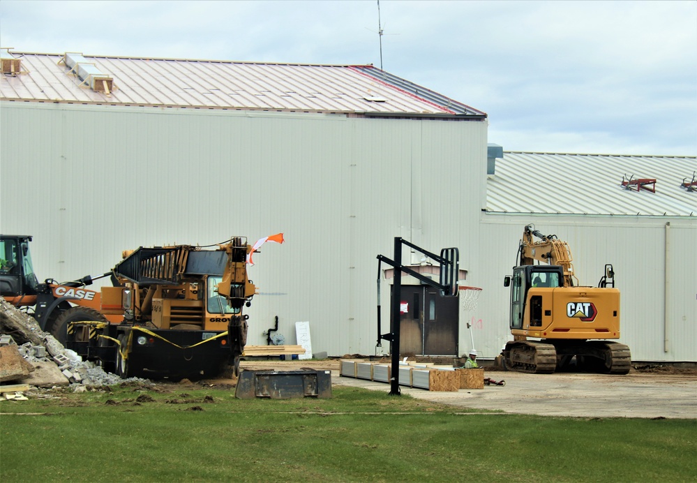 Renovation of Fort McCoy's Rumpel Fitness Center continues; progress at approximately 60 percent completion