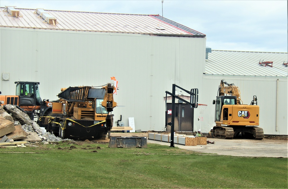 Renovation of Fort McCoy's Rumpel Fitness Center continues; progress at approximately 60 percent completion
