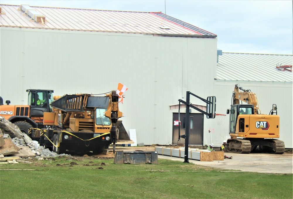 Renovation of Fort McCoy's Rumpel Fitness Center continues; progress at approximately 60 percent completion