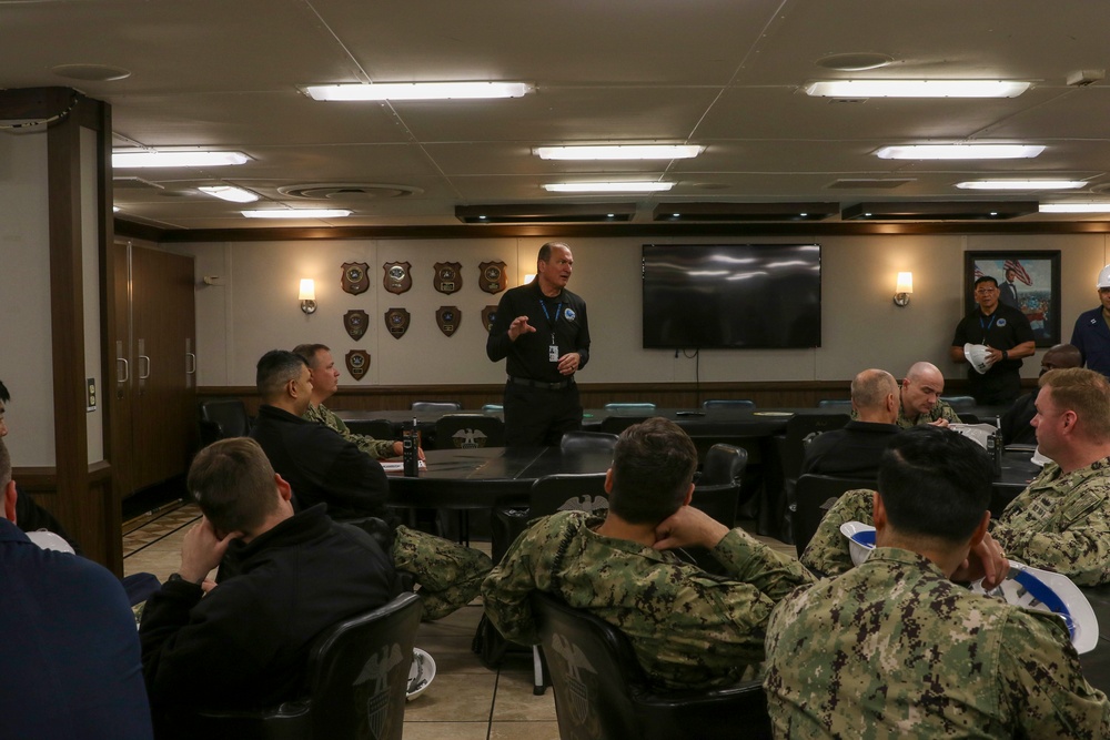 Abraham Lincoln Sailors attends zone inspection training
