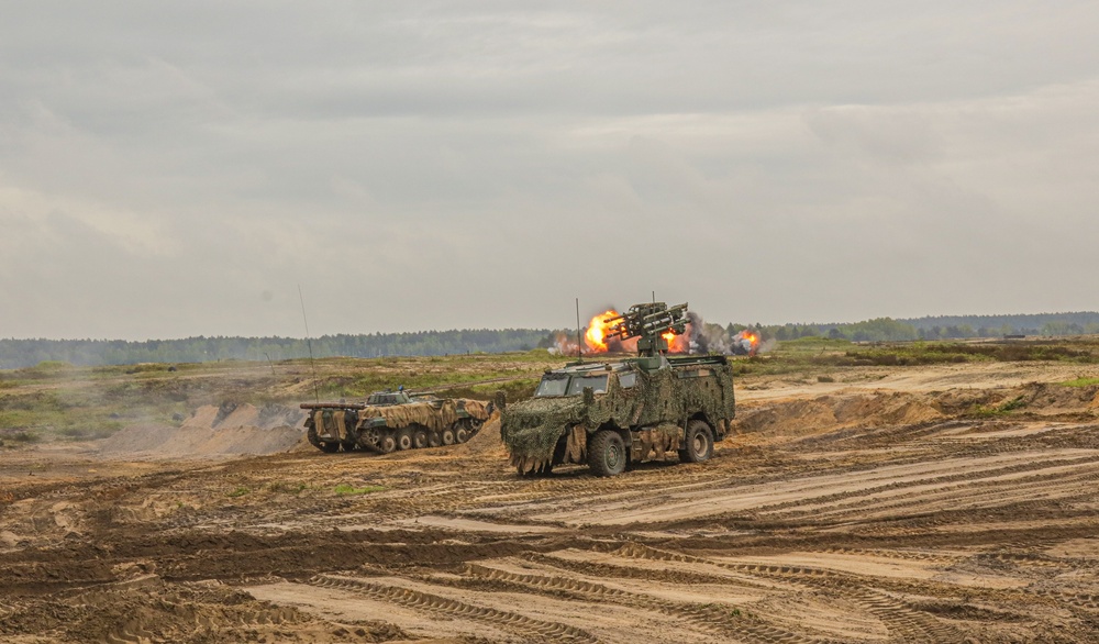 Anakonda23 Stronger Together During Combined Arms LFX at Nowa Deba