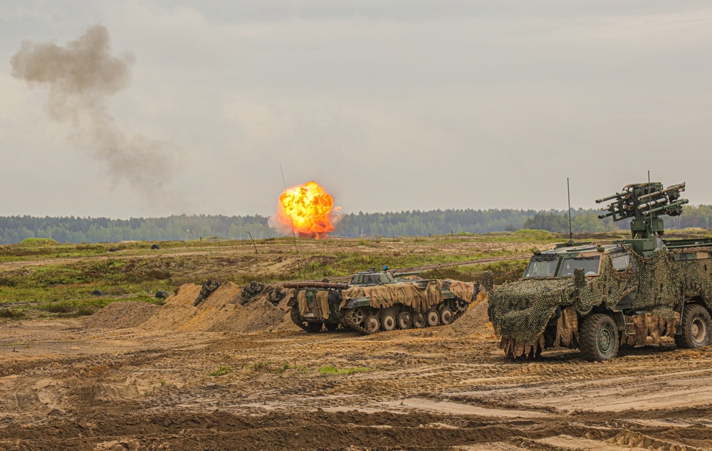 Anakonda23 Stronger Together During Combined Arms LFX at Nowa Deba