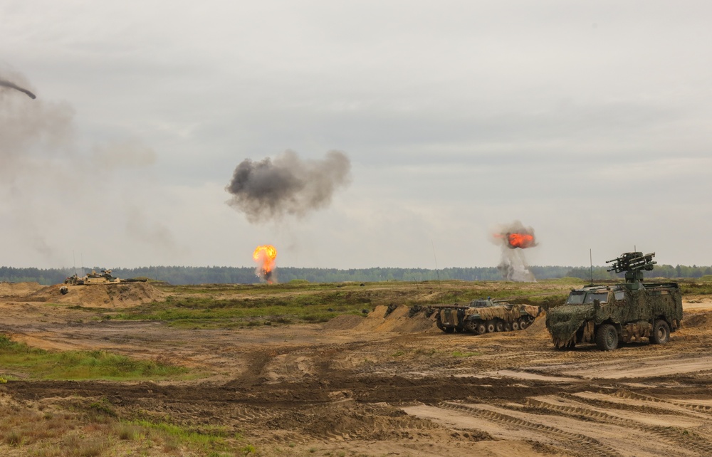 Anakonda23 Stronger Together During Combined Arms LFX at Nowa Deba