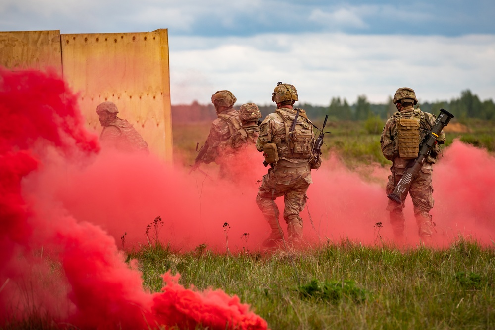 2nd Cavalry Regiment Blasts Through Day 2 of Griffin Shock 23 with a Live Fire Exercise